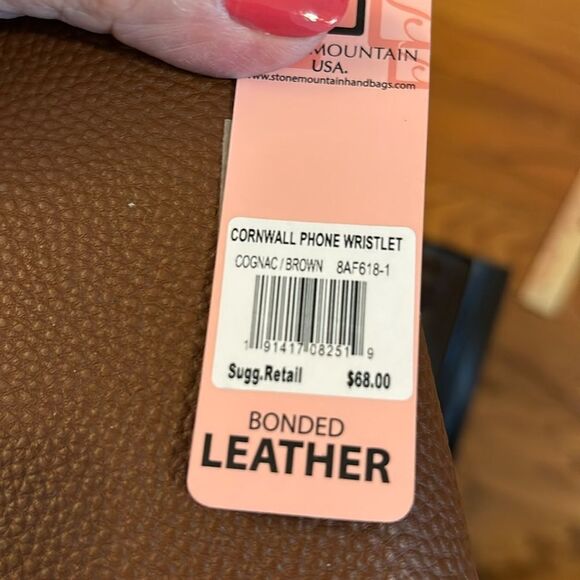 Stone Mountain Cornwall phone wristlet brown. NWT - Picture 9 of 10